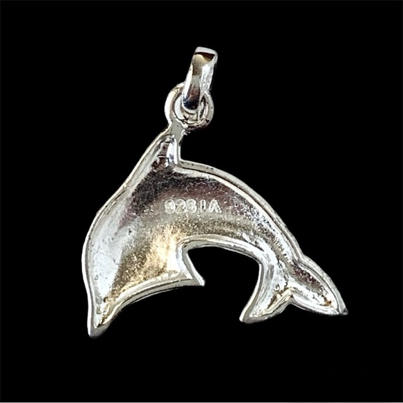 925 Sterling Silver Pendant Dolphin - Picture 4 of 7